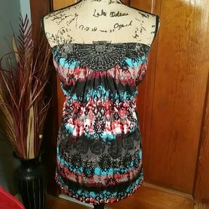 Maurices Sleeveless Aztec Blouse